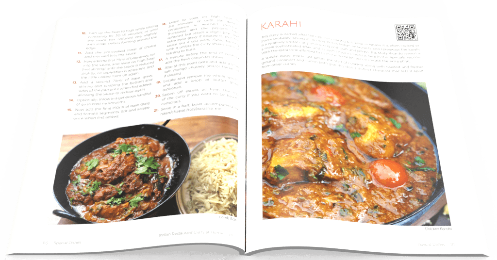 Indian Restaurant Curry at Home Volume 1 - Open Pages