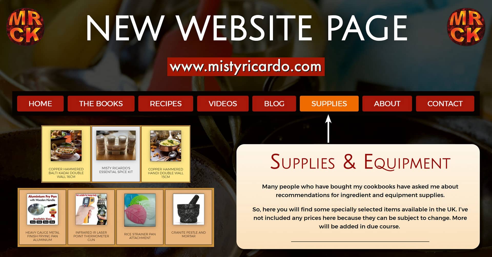 New Website Page Supplies