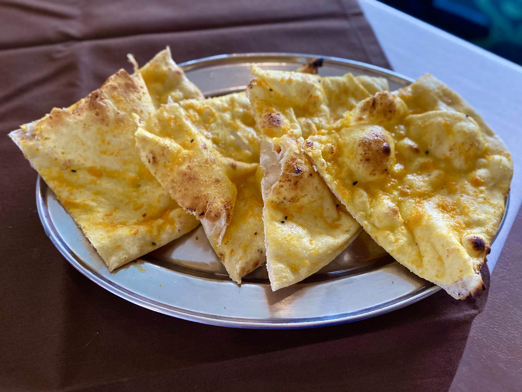 Garlic Naan at Bombay 8 Restaurant