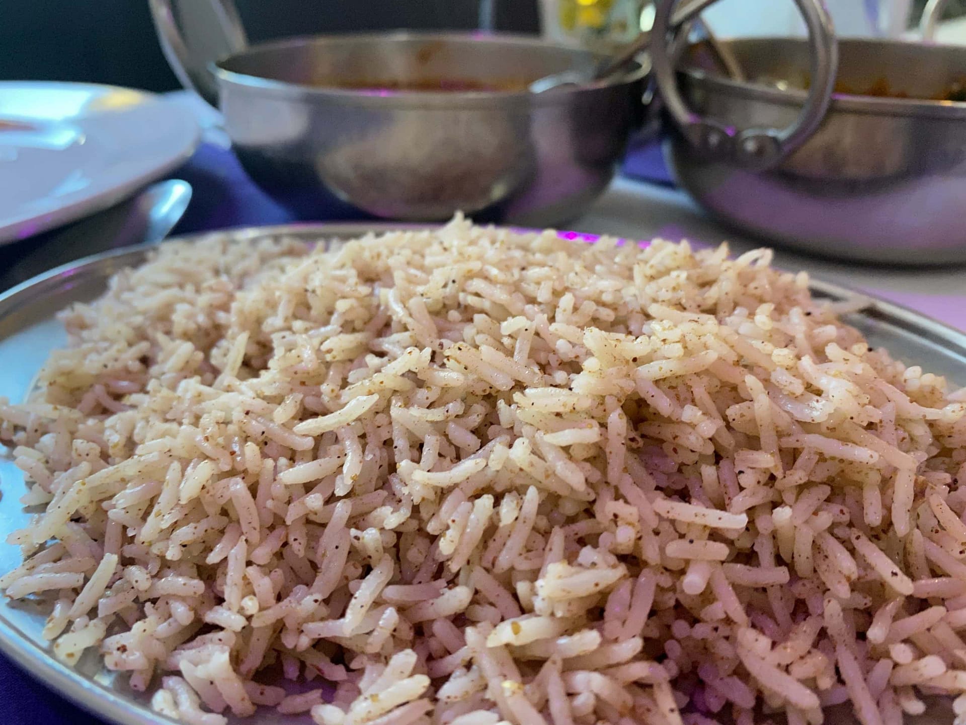 Pilau Rice at Raj of Indian, Holmfirth