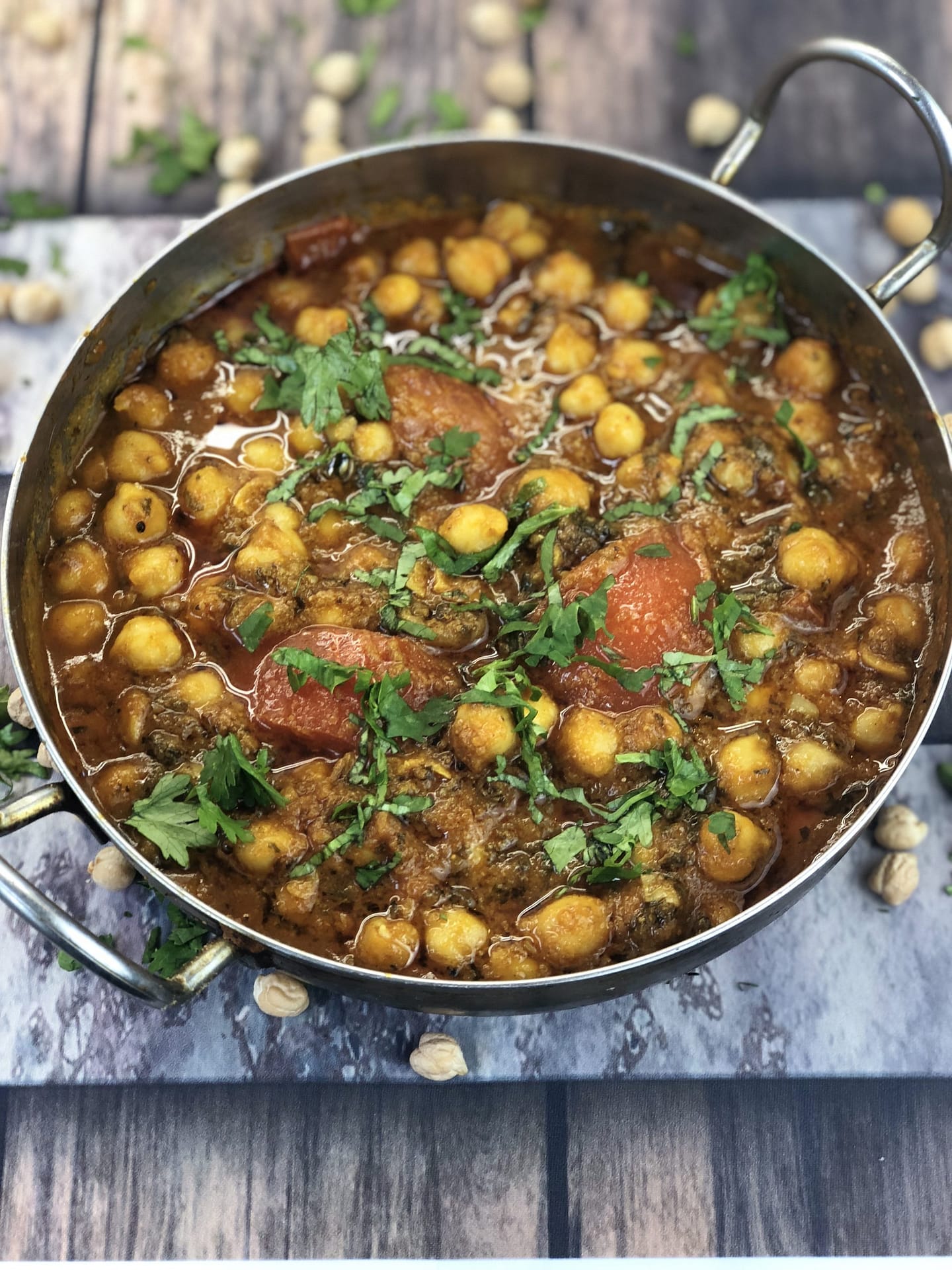 Vegetarian Chana Masala Chickpea Curry